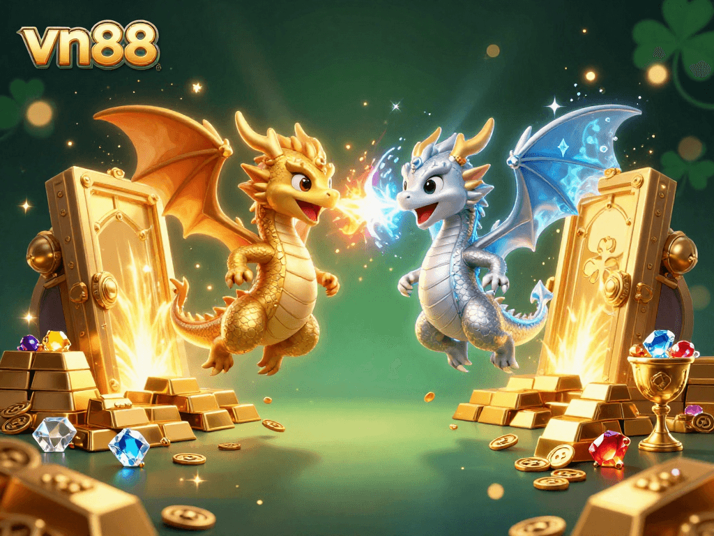 Experience the thrill of vn88 with fierce dragons and treasure-filled scenes.