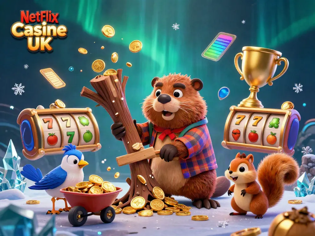 Join the adventure of Netflix Casino UK with vibrant characters in a thrilling gambling scene.