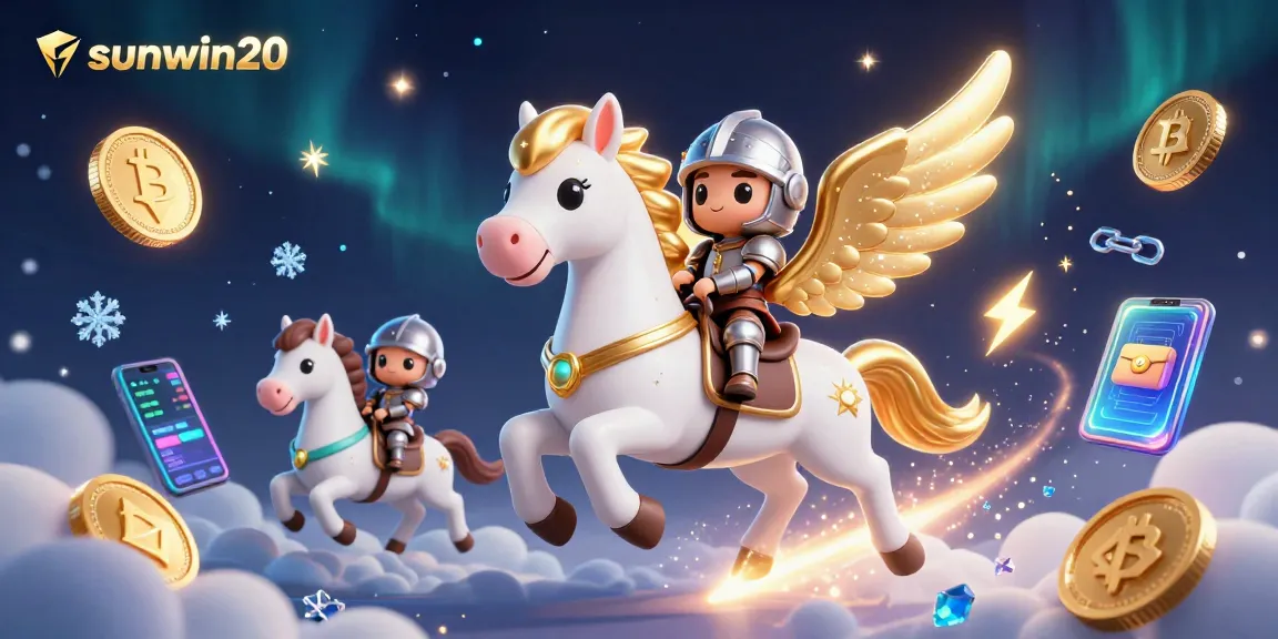 Experience winning with sunwin20 in a vibrant casino-themed 3D fantasy scene filled with dynamic elements.